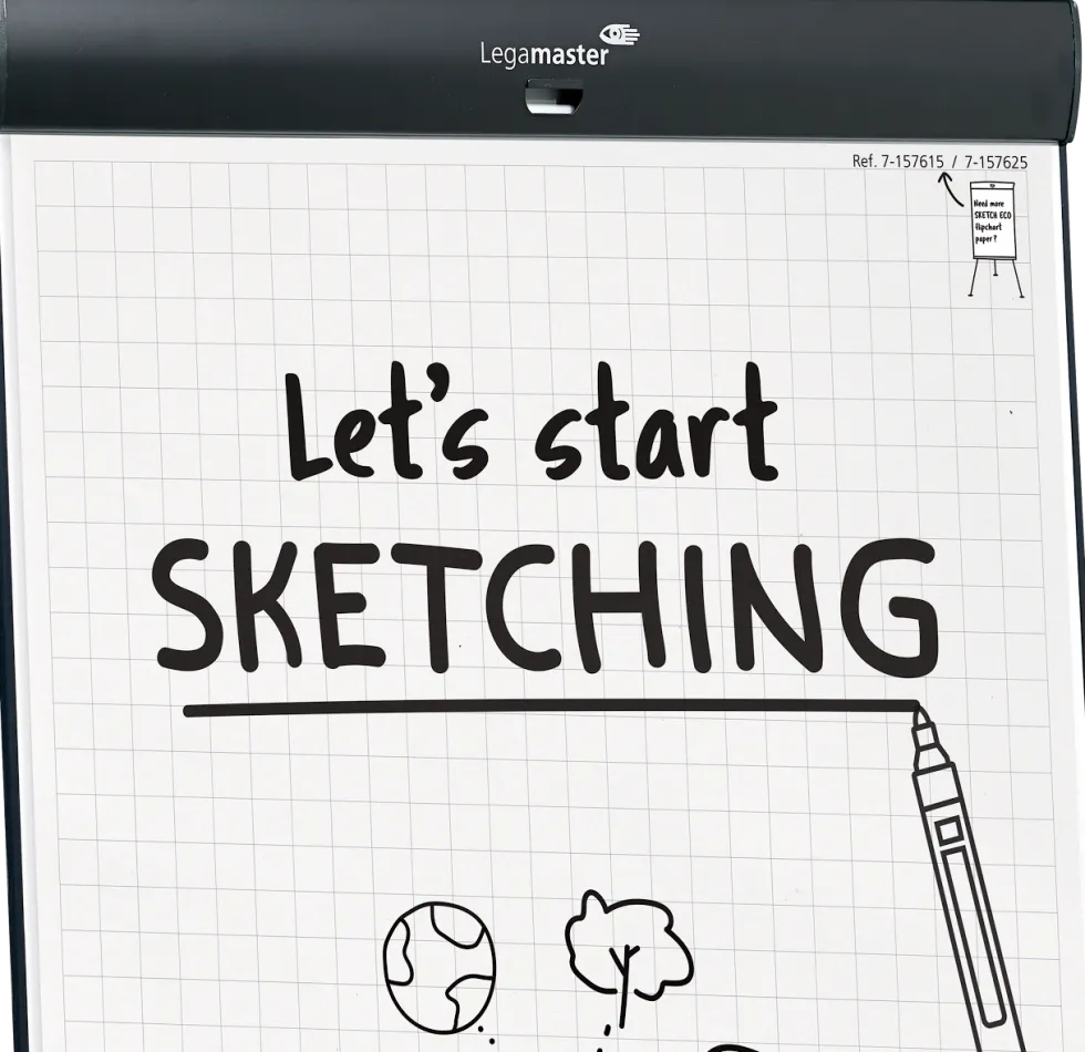 Blädderblocksställ Sketch Pro mobil