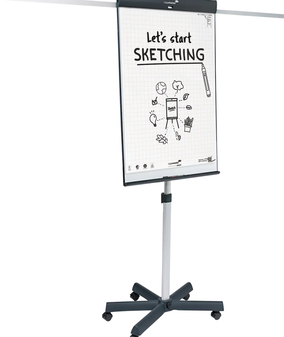 Blädderblocksställ Sketch Pro mobil