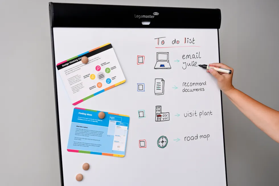 Blädderblocksställ Sketch Pro mobil rund