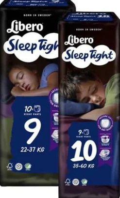 Blöja LIBERO SleepTight S9 22-37kg 10/fp