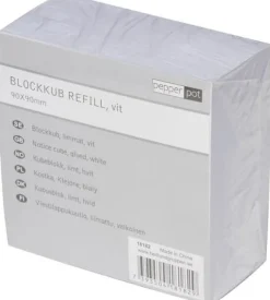 Blockkub Pepperpot 90x90 500ark vit
