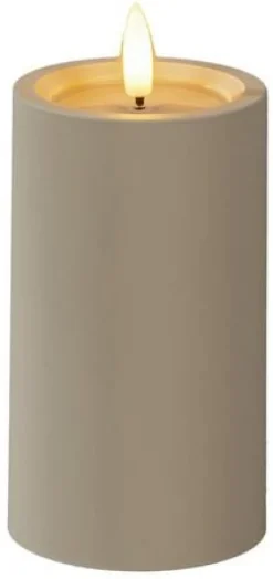 Blockljus KONSTSMIDE LEDtimer beige 12cm