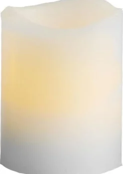 Blockljus STAR T LED May 6cm vit 2/fp