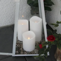 Blockljus STAR T LED Paul 15cm vit