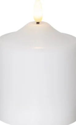Blockljus STAR T LED Top 7,5x12cm vit