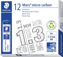 Blyertsreservstift Mars Micro 1,3mm HB (6 stifter)