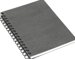 Bok Bigso A5 linj canvas grå
