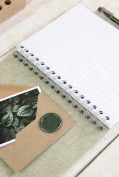 Bok Bigso A5 linj canvas linen