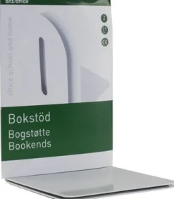 Bokstöd metall 15cm, Vit 2/fp