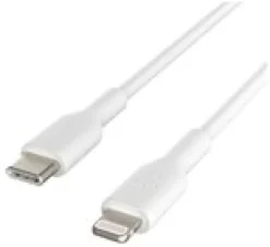 BOOST CHARGE Lightning to USB-C Cable, 1M, White