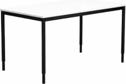 Bord fristående 160x80cm vitlam/svart
