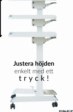 Bord höj/sänk SUN-FLEX® EASYDESK PRO, Pure White
