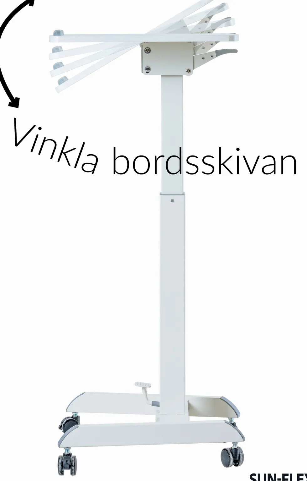 Bord höj/sänk SUN-FLEX® EASYDESK PRO, Pure White