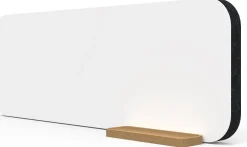 Bordsskärm & Skrivtavla Mood Fabric Table, 1000x350mm,Vit/Svart