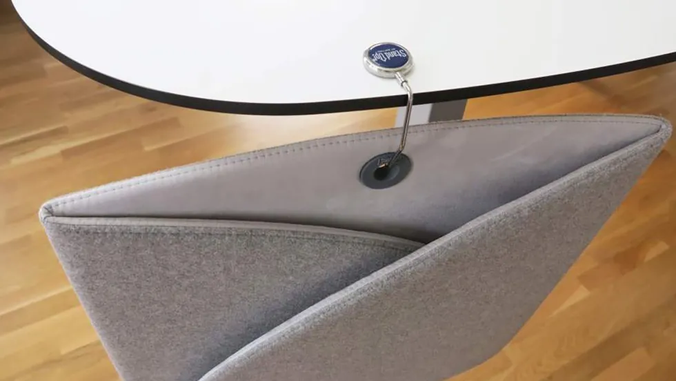 Bordsskärm StandUp Screen Vikbar Grå B:80 cm
