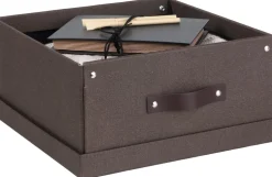 Box Bigso Levi canvas brun