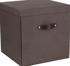 Box Bigso Logan canvas brun