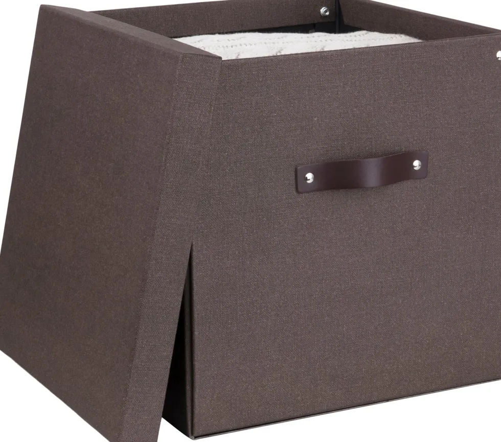 Box Bigso Logan canvas brun