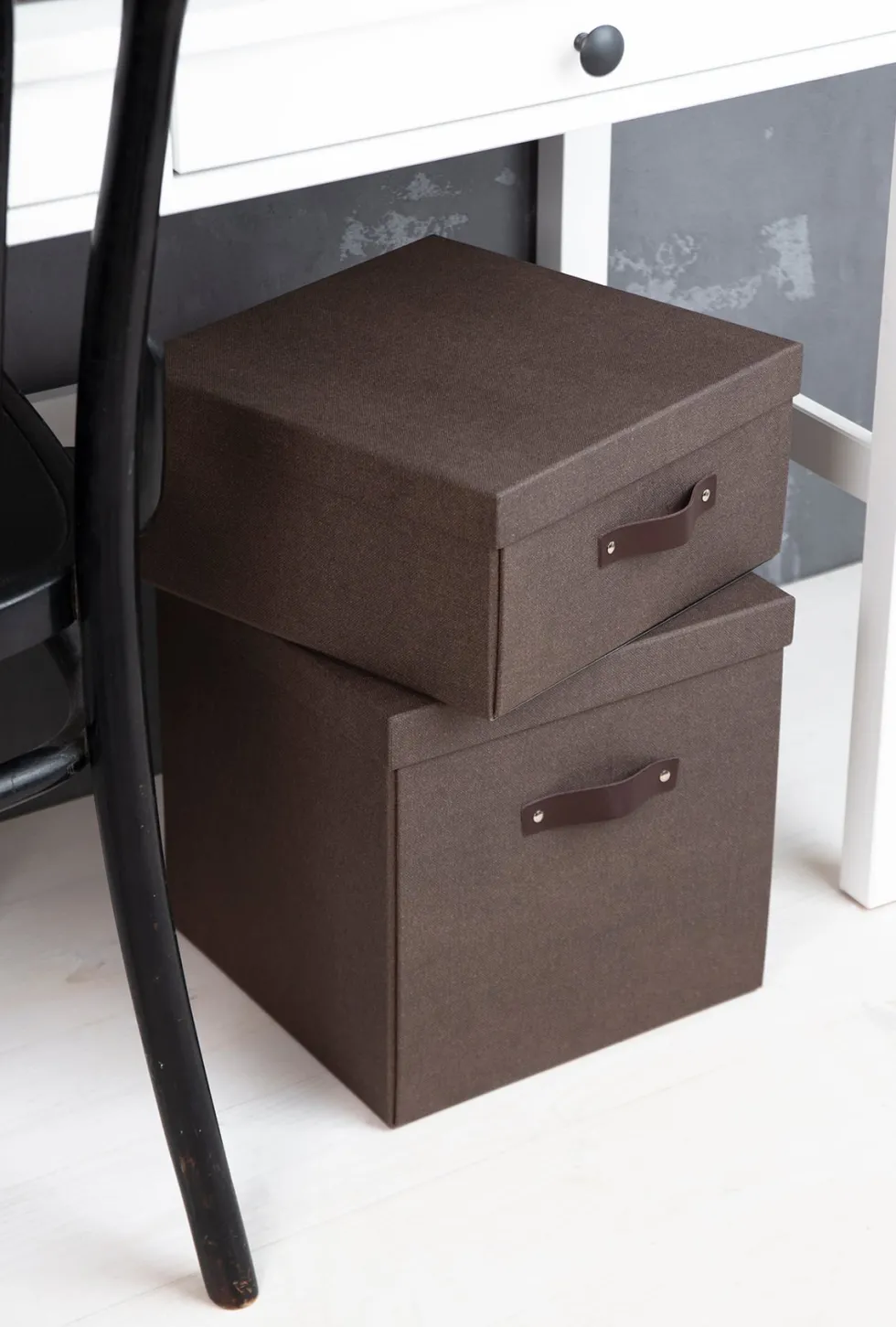 Box Bigso Logan canvas brun