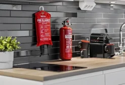 Brandfilt NEXA silikon 120x120cm röd