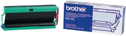 Brother PC75 - Svart - bläckbandskassett - för FAX-T102, T104,