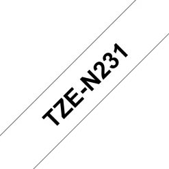 Brother TZe-N231 - Svart på vitt - Rulle (1,2 cm x 8 m) 1