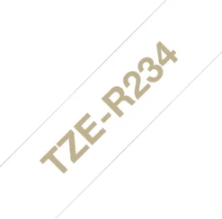 Brother TZeR 12mm x 4m tape gold on white