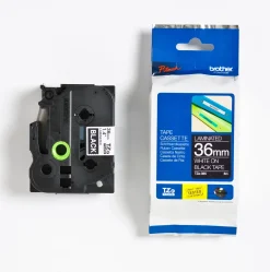 Brother TZe tape 36mmx8m white/black