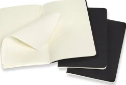 Cahier Journal Dotted Pocket Svart 3-Pack