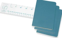 Cahier Journal Linjerad Pocket Brisk Blue 3-Pack