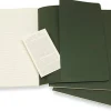 Cahier Journal Linjerad XL Grön 3 Pack
