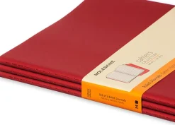Cahier Journal Linjerad XL Röd 3-Pack
