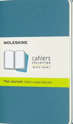 Cahier Journal Olinjerad Pocket Brisk Blue 3-Pack
