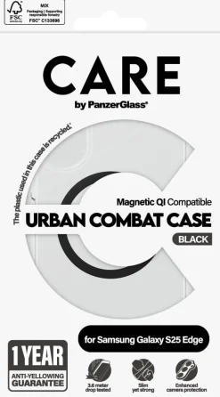 CARE Flagship Case T Urban w. Black Qi Samsung S25 Edge