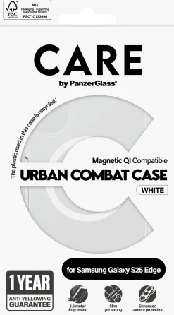 CARE Flagship Case T Urban w. White Qi Samsung S25 Edge