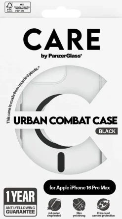 CARE iPhone 16 Pro Max Case Urban Combat w. Black MagSafe