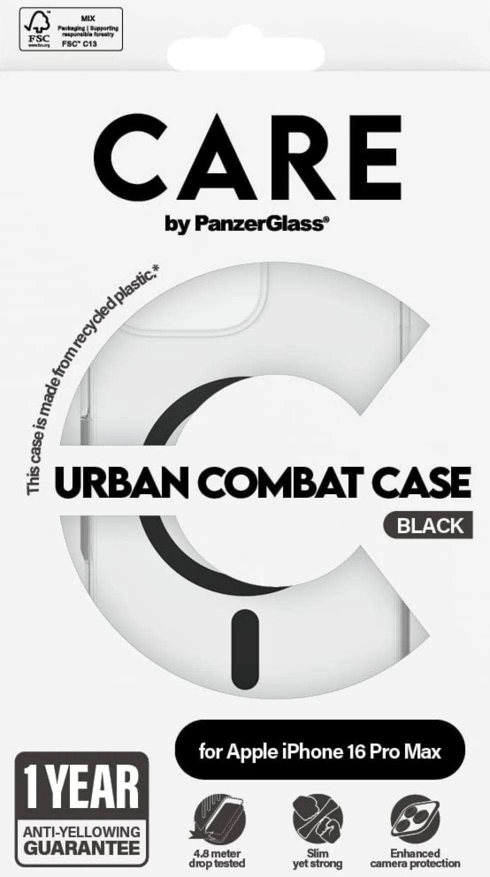 CARE iPhone 16 Pro Max Case Urban Combat w. Black MagSafe