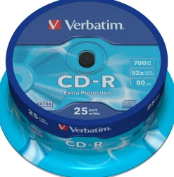 CD-R Verbatim Cakebox, 700Mb, 25/fp