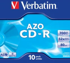 CD-R VERBATIM 700MB Jewel Case 10/FP