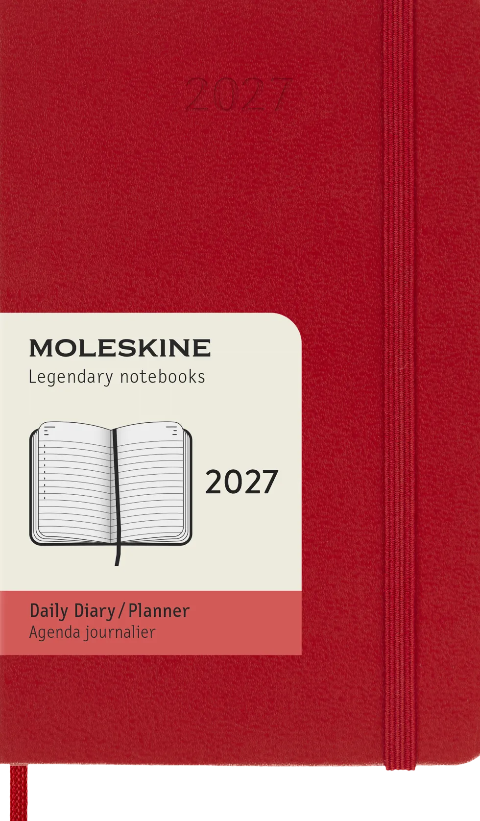 Classic Hard 12M Daily Pocket Röd 2027