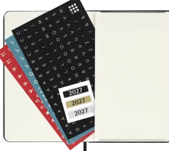 Classic Hard 12M Weekly Vertical Pocket Svart 2027