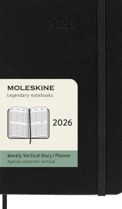Classic Hard 12M Weekly Vertical Pocket Svart 2026