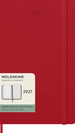 Classic Hard 12M Week Note Large Röd 2027