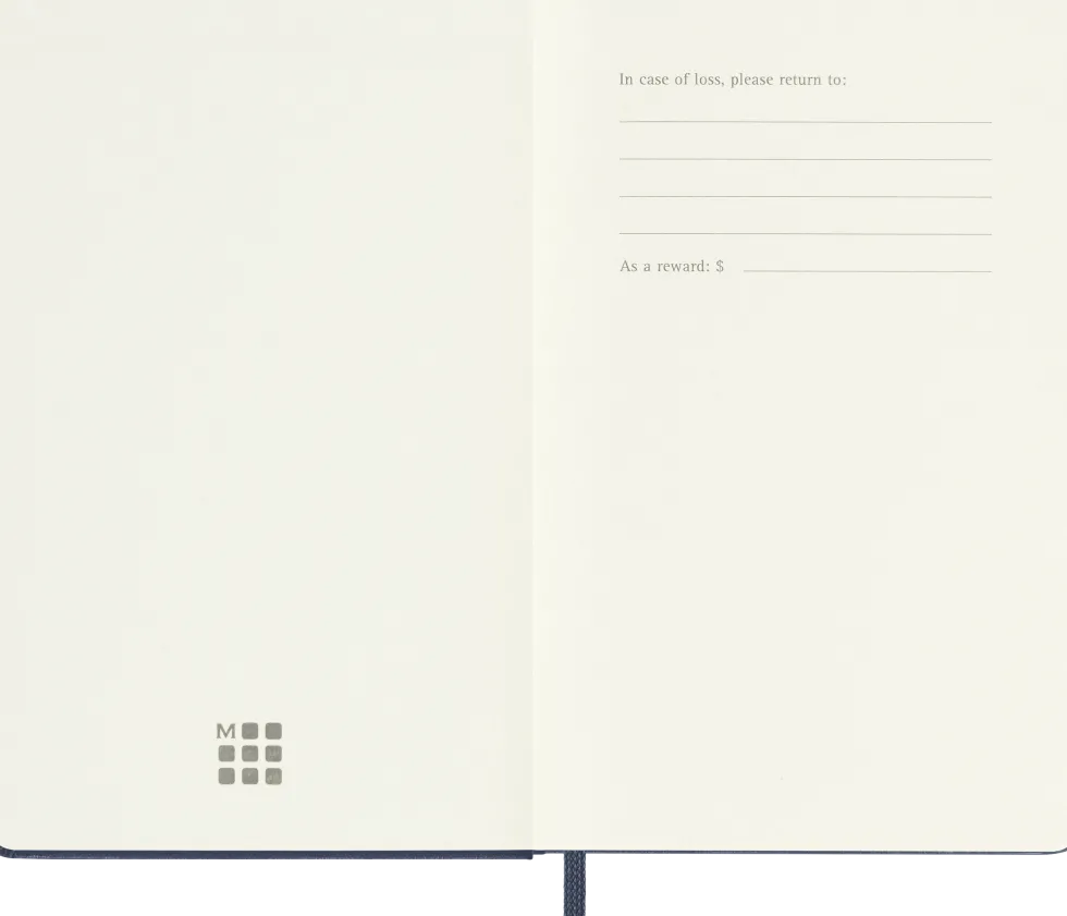 Classic Hard 12M Week Note Pocket Sapphire Blue 2027