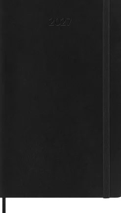 Classic Soft 12M Weekly Horizontal Large Svart 2027