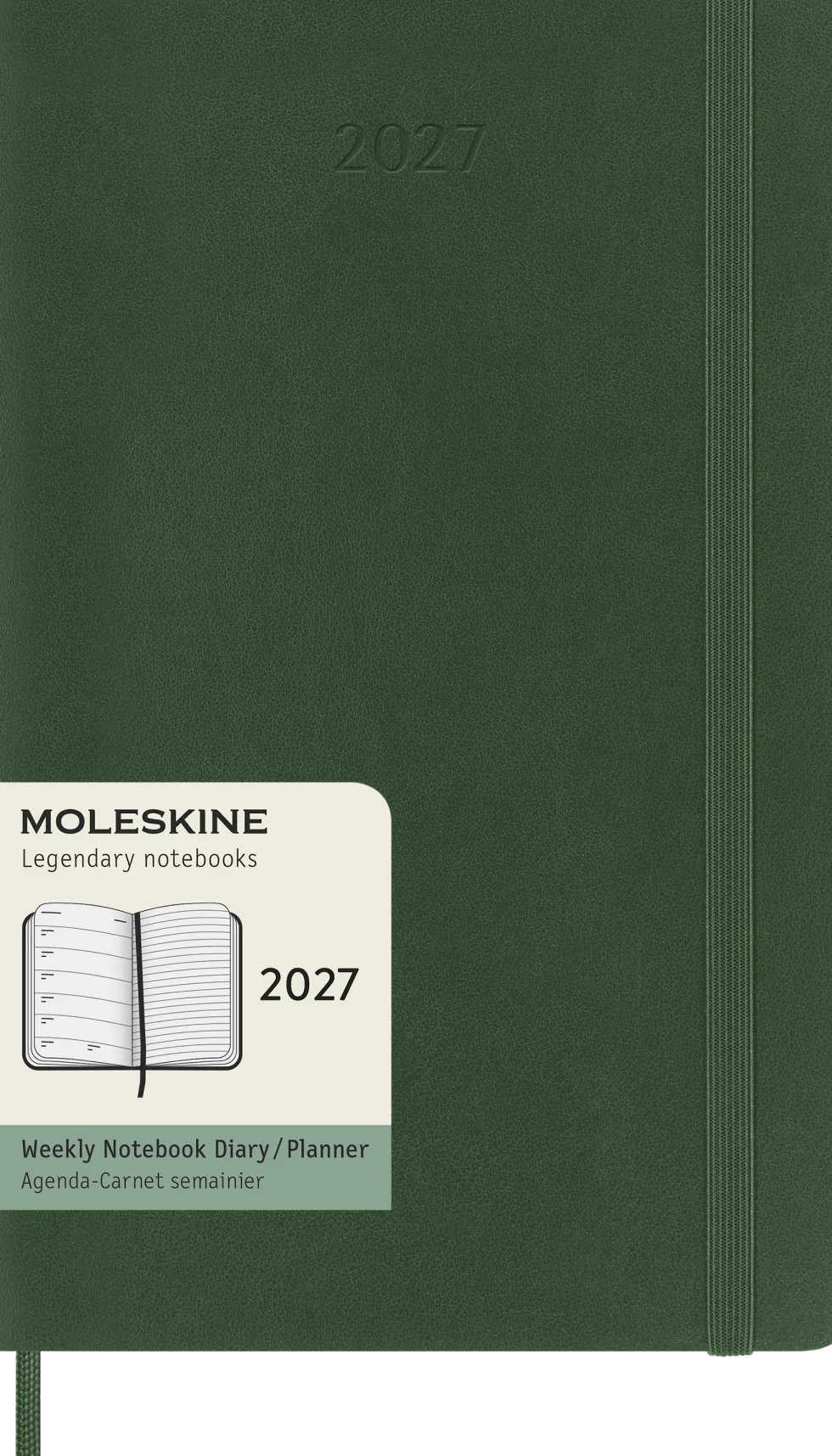 Classic Soft 12M Week Note Large Myrtle Green 2027