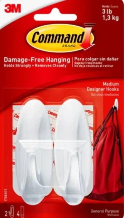Command hook medium (2hooks/4strips)