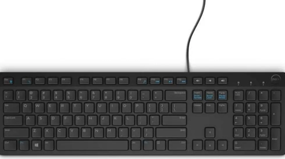Dell KB216 - Tangentbord - USB - QWERTY - hela norden - svart