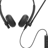 Dell Wired Headset WH125 - Headset - på örat - kabelansluten
