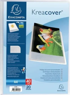 Demobok Exacompta A4 Klar, 20 fickor